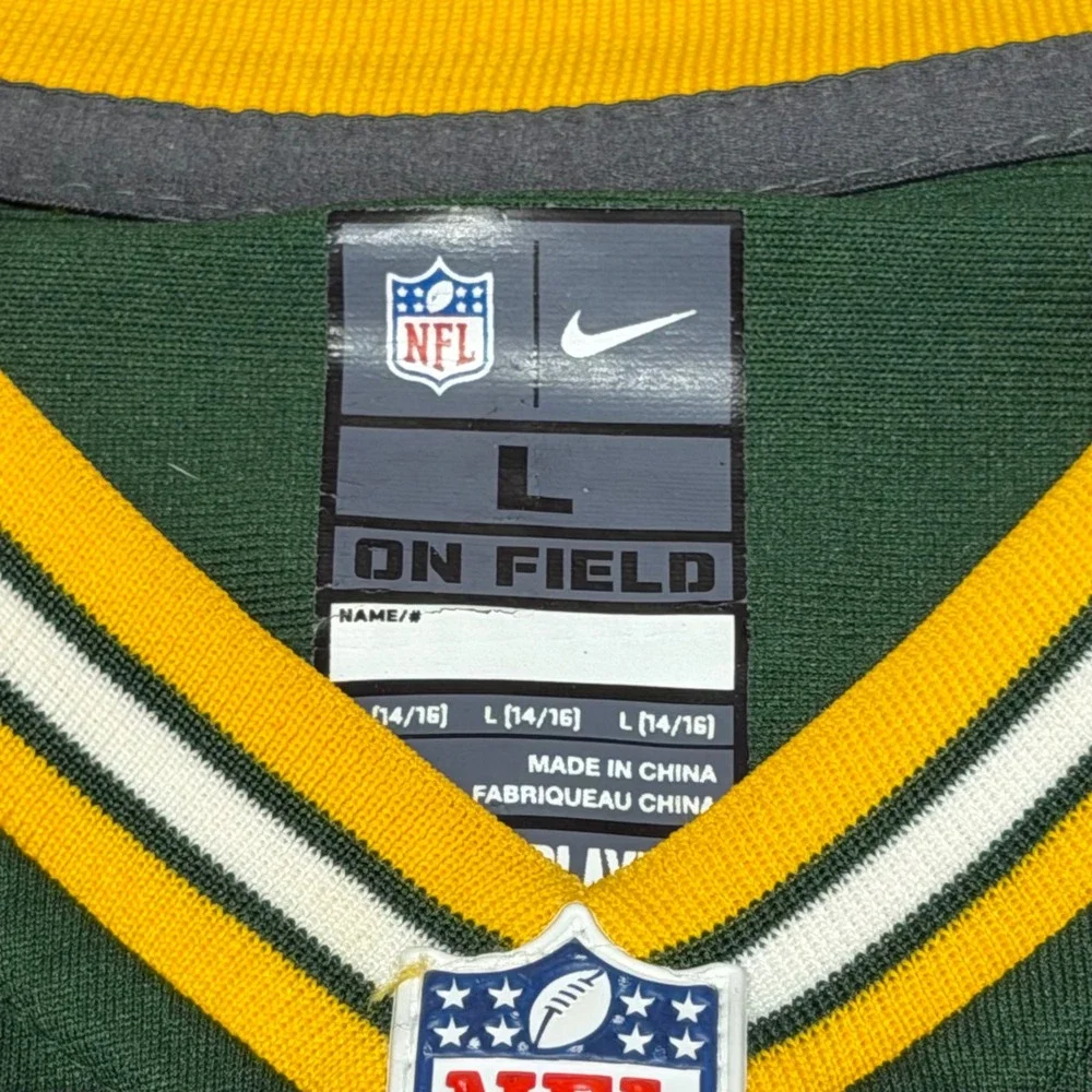 Nike‎ Aaron Rodgers Green Bay Packers Jersey Size Large Green NFL On Field 14/16
